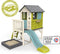 Smoby - Paalwoning Square - Speelhuis - Glijbaan - Zandbak