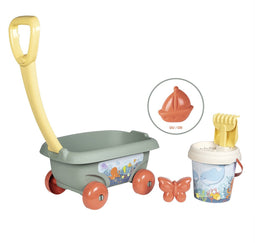 Smoby - Smoby Green - Strandkarretje met emmer en accessoires - Vanaf 18m.