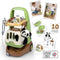 Smoby - Zoo Veterinarian Trolley - Panda Plush - Veel accessoires inbegrepen - 2 in 1 product: Transportkooi - Productie