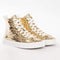 Guess Elga - Hoge sneakers - Metallic leer met krokodillenprint - Goud
