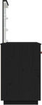 vidaXL - Kaptafel - met - LED - 95x50x133,5 - cm - massief - grenenhout - zwart