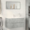 vidaXL - Wastafelkast - 90x38,5x45 - cm - spaanplaat - betongrijs