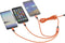 Smrter USB-laadkabel USB 2.0 Apple Lightning stekker, USB-A stekker, USB-C stekker, USB-micro-B stekker 1.20 m Oranje M