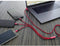 Smrter USB-laadkabel USB 2.0 USB-A stekker, USB-C stekker, Apple Lightning stekker, USB-micro-B stekker 1.20 m Rood SMR