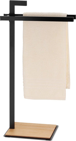 Kela Handdoekrek - Vrijstaand - 2 stangen - Zwart