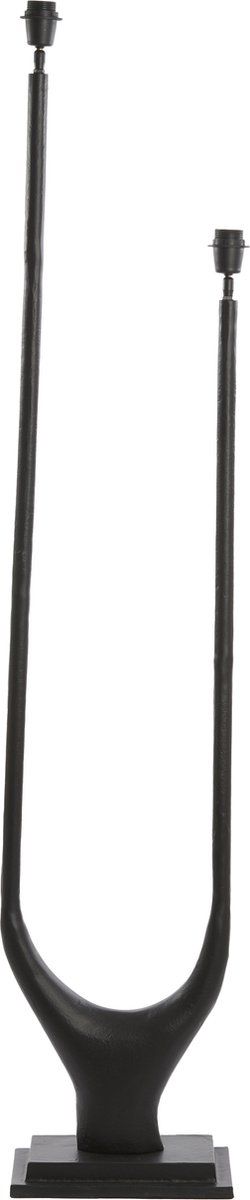 Light & Living Vloerlamp Gavi - 2-Lamps - Mat Zwart - excl. kap
