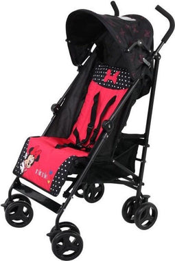 Nania Luxe Jet Cane Stroller (6-36 maanden) - kantelen, licht en compact - vouwen met een hand - Disney Minnie