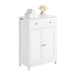 SoBuy FRG238-W - Badkamerkast - 1 lade 2 deuren - Wit 60x87x35cm
