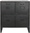 Ladenkast Home ESPRIT Zwart Metaal Loft 75 x 45 x 80 cm