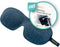 SMUG 3D Slaapmasker met Roze Oordopjes - 100% Verduisterend - Ergonomisch Oogmasker - Dark Grey Marl