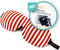 SMUG 3D Slaapmasker met Roze Oordopjes - 100% Verduisterend - Ergonomisch Oogmasker - Candy Cane Print