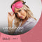 SMUG 3D Slaapmasker met Roze Oordopjes - 100% Verduisterend - Ergonomisch Oogmasker - Fel Roze