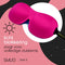 SMUG 3D Slaapmasker met Roze Oordopjes - 100% Verduisterend - Ergonomisch Oogmasker - Fel Roze