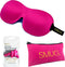 SMUG 3D Slaapmasker met Roze Oordopjes en Opbergzakje - 100% Verduisterend - Ergonomisch Oogmasker - Fel Roze