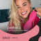 SMUG 3D Slaapmasker met Zwarte Oordopjes - 100% Verduisterend - Ergonomisch Oogmasker - Fel Roze