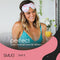 SMUG 3D Slaapmasker met Zwarte Oordopjes - 100% Verduisterend - Ergonomisch Oogmasker - Cherry Blossom Print