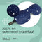 SMUG 3D Slaapmasker met Zwarte Oordopjes - 100% Verduisterend - Ergonomisch Oogmasker - Night Sky Print