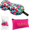SMUG 3D Slaapmasker met Zwarte Oordopjes - 100% Verduisterend - Ergonomisch Oogmasker - Flamingo Print