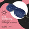 SMUG 3D Slaapmasker met Zwarte Oordopjes - 100% Verduisterend - Ergonomisch Oogmasker - Night Sky Print