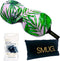 SMUG 3D Slaapmasker met Zwarte Oordopjes en Opbergzakje - 100% Verduisterend - Ergonomisch Oogmasker - Palm Print