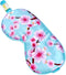 SMUG Slaapmasker - 100% Verduisterend - Verstelbaar Oogmasker in Satijn - Cherry Blossom Print