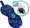 SMUG Slaapmasker met Zwarte Oordopjes - 100% Verduisterend - Verstelbaar Oogmasker in Satijn - Blue Celestial