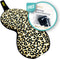 SMUG Slaapmasker met Zwarte Oordopjes - 100% Verduisterend - Verstelbaar Oogmasker in Satijn - Animal Print