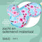 SMUG Slaapmasker met Zwarte Oordopjes - 100% Verduisterend - Verstelbaar Oogmasker in Satijn - Cherry Blossom Print