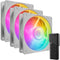 Cooler Master Mobius 120P ARGB - 120mm Fan Kit - Multicolour LED Verlichting - Wit (3-pack)