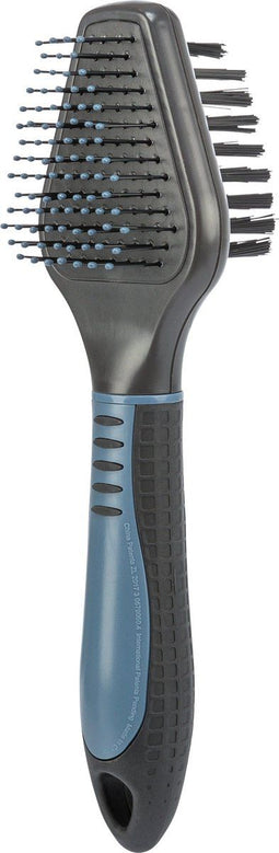 Trixie - Borstel Tweezijdig - Kunststof - Nylon Haren & Draadpinnen - 19X6 cm