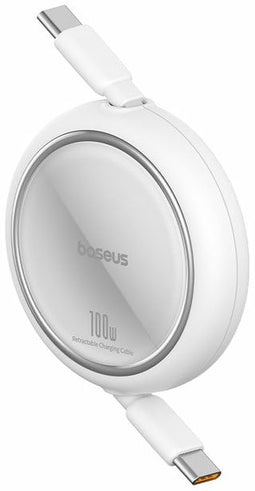Baseus Free2Draw Mini - USB-C intrekbare kabel 100W - Wit