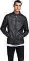 JACK&JONES JJEROCKY JACKET NOOS - Heren Jas - Imitatie leer - Zwart - Maat S