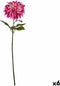 Decoratieve Bloem Dahlia Fuchsia 16 x 74 x 16 cm (6 Stuks)