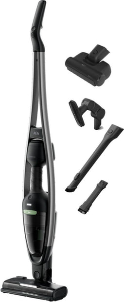 AEG AS62B25OKO - Steel stofzuiger - 2in1 functie E10 hygiënefilter - tot 55 minuten looptijd