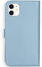 Selencia iPhone 11 - Echt Lederen Bookcase - 3 Pashouders - Lichtblauw