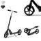 Lionelo Luca - Opvouwbare Scooter Step - Aluminium frame - Zwart