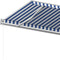 vidaXL - Luifel - automatisch - uittrekbaar - met - palen - 6x3,5 - m - blauw - en - wit