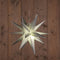 Anna Collection Verlichte 3D kerstster - zilver - 35 cm - kunststof - op batterijen - kerstverlichting