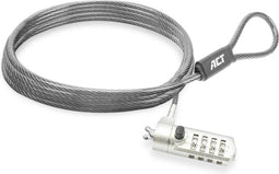 ACT AC9035 - Wedge laptopslot - Cijferslot 4-cijferige code - 2 meter kabel
