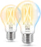 WiZ Filament A60 E27 - Losse Lamp - Wi-Fi BLE 60W 806lm 2700K (2 stuks)