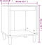 vidaXL - Nachtkastjes - 2 - st - 40x35x50 - cm - hoogglans - wit