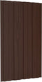 vidaXL - Dakpanelen - 12 - st - 80x45 - cm - gegalvaniseerd - staal - bruin