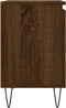 vidaXL - Nachtkastje - 40x30x50 - cm - bewerkt - hout - bruin - eikenkleur