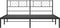 vidaXL - Bedframe - met - hoofdbord - metaal - zwart - 180x200 - cm