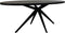 HSM Collection-Ovale Eettafel-220x100x76-Zwart-Mango/Metaal