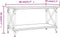 vidaXL - Salontafel - 80x45x45 - cm - bewerkt - hout - en - ijzer - gerookt - eikenkleur