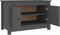 vidaXL - Schoenenkast - 70x38x45,5 - cm - massief - grenenhout - grijs