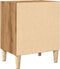 vidaXL - Nachtkastjes - 2 - st - 40x30x50cm - bewerkt - hout - artisanaal - eikenkleur