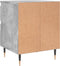 vidaXL - Nachtkastjes - 2 - st - 40x35x50 - cm - bewerkt - hout - betongrijs