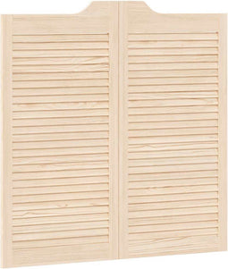 vidaXL - Draaideuren - louvredesign - 1-paar - 100x100 - cm - massief - grenenhout